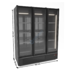 Armoire vitrée 3 portes battante 1555L. | 70721120 | COMBISTEEL