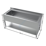 Plonge évier spécial grand bac 1800x700 | 73331310 | COMBISTEEL