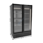 Armoire vitrée 2 portes battante 1200L. | 70721110 | COMBISTEEL