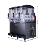 Distributeur de granité 3 x 12 L. | 75370015 | COMBISTEEL