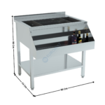 Meuble cocktails neutre - 90 cm - Série ECO | 70840005 | COMBISTEEL
