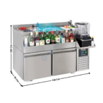 Meuble cocktails réfrigérée - 120 cm - PRO LINE | 74896000 | COMBISTEEL