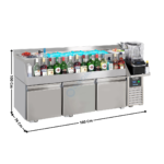 Meuble cocktails réfrigérée - 160 cm - PRO LINE | 74896005 | COMBISTEEL