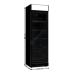 Armoire réfrigérée 382L. Noir - Positive | 74640090 | COMBISTEEL