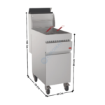 Friteuse gaz 26 L. sur coffre - Haut Rendement - Premium Series | ST26 | MIRROR