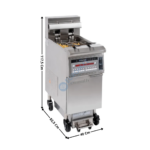 Friteuse électrique haut rendement avec filtration 22L. - Gamme ECO | CFPF22 | CASSELIN