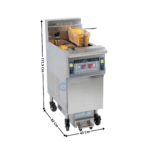 Friteuse électrique haut rendement avec filtration 2 x 12L. - Gamme ECO | CFPF212 | CASSELIN
