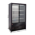 Vitrine murale 180cm - DALLAS Series | DS18B5P9P | DIAMOND