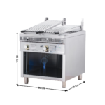 Grillade charcoal 2 zones gaz - PREMIUM Series | PSI80 | MAINHO