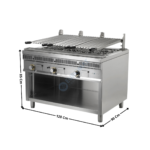 Grillade charcoal 3 zones gaz - PREMIUM Series | PSI120 | MAINHO