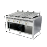 Grillade charcoal 4 zones gaz - PREMIUM Series | PSI160 | MAINHO