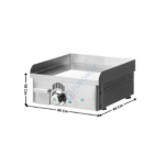 Plaque 1 zone chromée MONO - Premium | NCEM40N | MAINHO