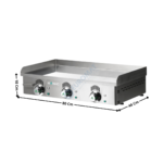 Plaque 3 zones chromée MONO - Premium | NCEM80N | MAINHO