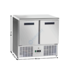 Meuble négative 2 portes GN1/1 - Compact Line | CNX90V | COOL HEAD