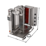 Machine à kebab 4 Zones ELEC - AUTOMATIQUE Série ECO | SGSADRC14E | SGS GASTRO INTERNATIONAL
