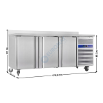 Meuble table congélateur - 3 portes pleines | SNACK3200BT | CUISTANCE