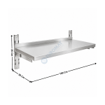 Étagère murale sur crémaillère 100x30cm - ECO Series | STSW103 | CUISTANCE