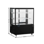 Vitrine de comptoir 120 cm réfrigérée panoramique 460 L. | VP1200 | CUISTANCE