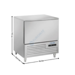 Cellule de refroidissement & congélation - 5 x GN1/1 / 400x600 - ECO Series | RF50A | COOL HEAD