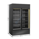 Armoire réfrigérée 1200L. Noir - Positive | TKG1000CB | COOL HEAD