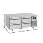 Soubassement réfrigérée PRO LINE - 4 tiroirs GN1/1 | UGN2AC | ATLAS COLD