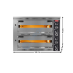 Four à pizza 6+6 pizzas 2 niveaux | PO70105DE | SGS GASTRO INTERNATIONAL