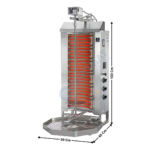 Machine à Kebab 3 Zones - Version HP Electrique - Premium Series | E3S | POTIS