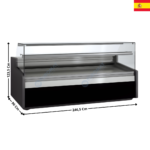 Vitrine réfrigérée 246,5cm - TOPLINE 960 II  | VE925RCTF | DOCRILUC
