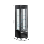 Vitrine positive panoramique 300L. - NOIR - Chocolate Line | CHC304B | VERSUS