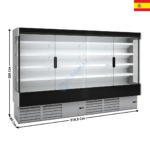 Vitrine murale réfrigérée 319cm - Version à porte / Gamme CEDAR 1 | DG031M1 | DOCRILUC