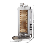 Machine à kebab 3 Zones - Série ECO | 70490025 | COMBISTEEL