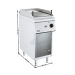 Grillade à pierre de lave 1 zone gaz sur meuble - Série ECO | 71780495 | COMBISTEEL