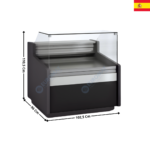 Vitrine réfrigérée 102,5cm - TOPLINE 960 I  | VE910RCBTF | DOCRILUC