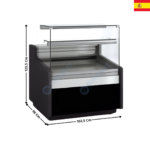 Vitrine réfrigérée 102,5cm - TOPLINE 960 II  | VE910RCTF | DOCRILUC