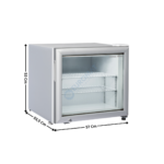 Armoire congélateur 50L. Blanc - Négative | RNG50 | COOL HEAD