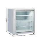 Armoire congélateur 90L. Blanc - Négative | RNG90 | COOL HEAD