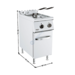 Friteuse 1 Cuve ELEC / 18 Litres sur meuble - Série ECO | 71780520 | COMBISTEEL