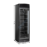 Armoire réfrigérée 350L. Noir - Positive - Avec Canopy | TKG390CB | COOL HEAD