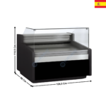 Vitrine réfrigérée 126,5cm - TOPLINE 960 I  | VE913RCBTF | DOCRILUC
