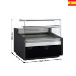 Vitrine réfrigérée 126,5cm - TOPLINE 960 II  | VE913RCTF | DOCRILUC