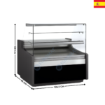 Vitrine réfrigérée 126,5cm - TOPLINE 960 III  | VEP913RCTF | DOCRILUC