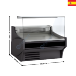 Vitrine réfrigérée 126,5cm - TOPLINE 1100  | VE1013RRTF | DOCRILUC