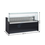 Vitrine réfrigérée 200cm - HIMALAYA II | WTE200 | COOL HEAD