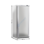 Armoire congélateur 400 L. - 1 porte pleine - Spécial à Casiers - Version Inox | CNX407 | COOL HEAD