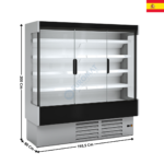 Vitrine murale réfrigérée 194cm - Version à porte / Gamme CEDAR 1 | DG018M1 | DOCRILUC