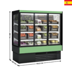 Vitrine murale réfrigérée 193,5cm - Version à porte spécial Fruits & Légumes / Gamme CEDAR DG1 | DG118H1 | DOCRILUC
