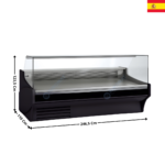 Vitrine réfrigérée 246,5cm - TOPLINE 1100  | VE1025RRTF | DOCRILUC