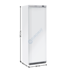 Armoire négative 400L. - 1 Porte pleine / Blanche | CN4 | COOL HEAD
