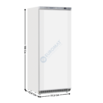 Armoire négative 600L. - 1 Porte pleine / Blanche | CN6 | COOL HEAD