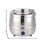 Soupière 10L inox | DTE002 | CUISTANCE